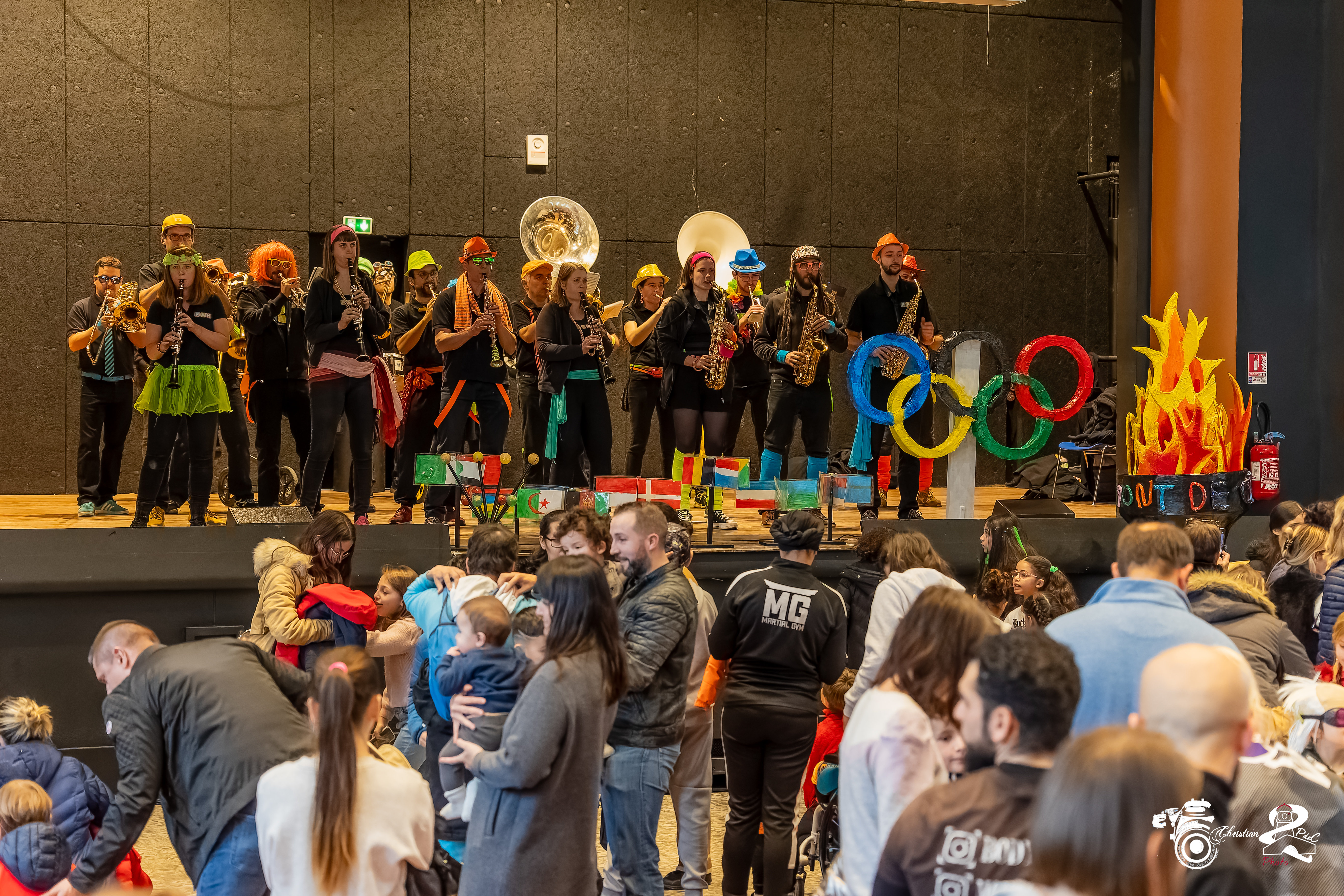 Fanfare sur scène