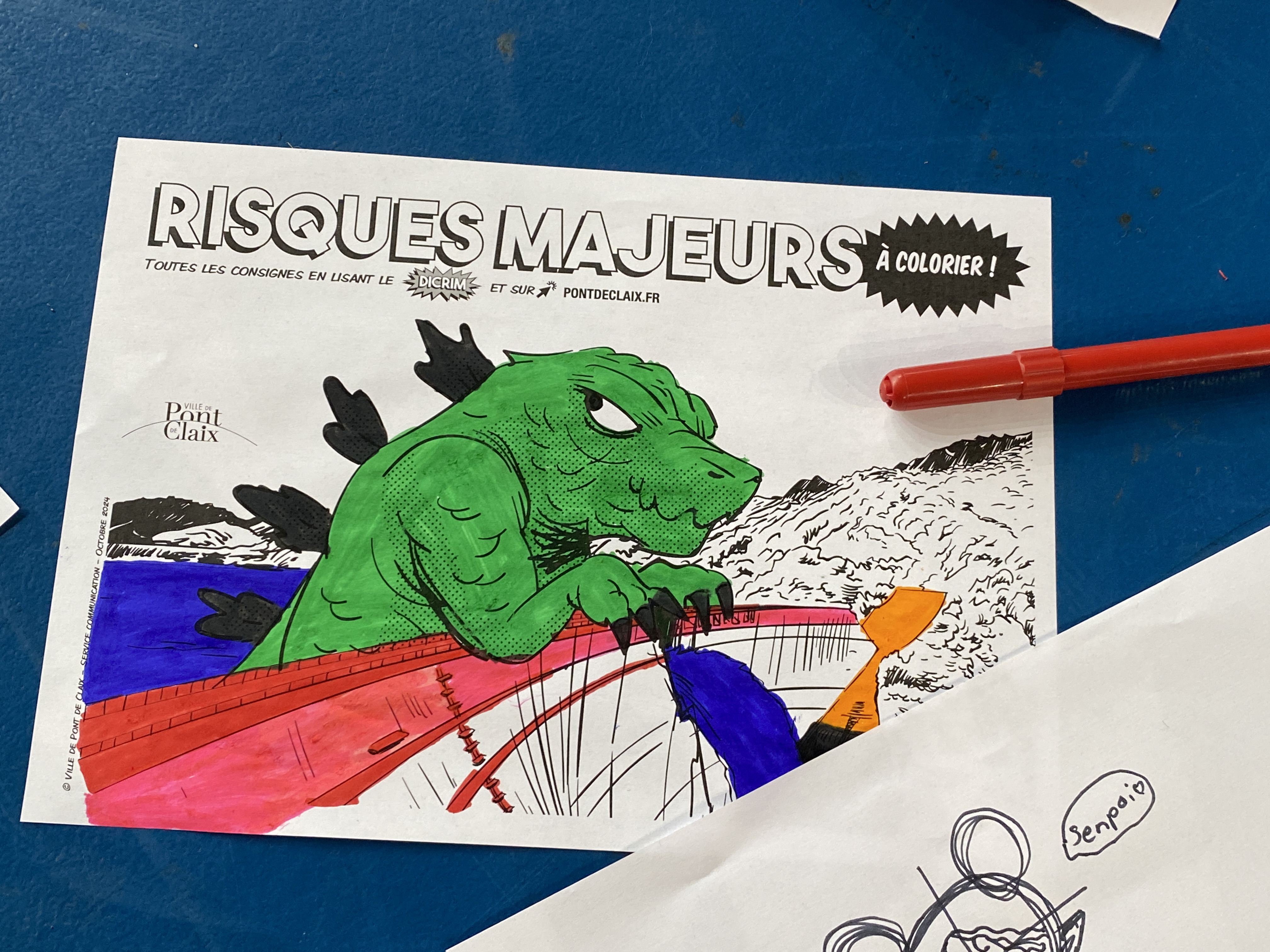 coloriage risques majeurs
