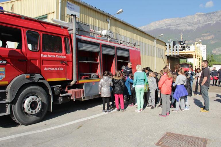 visite scolaire sur la plateforme chimique