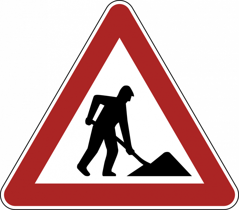 Panneau de chantier