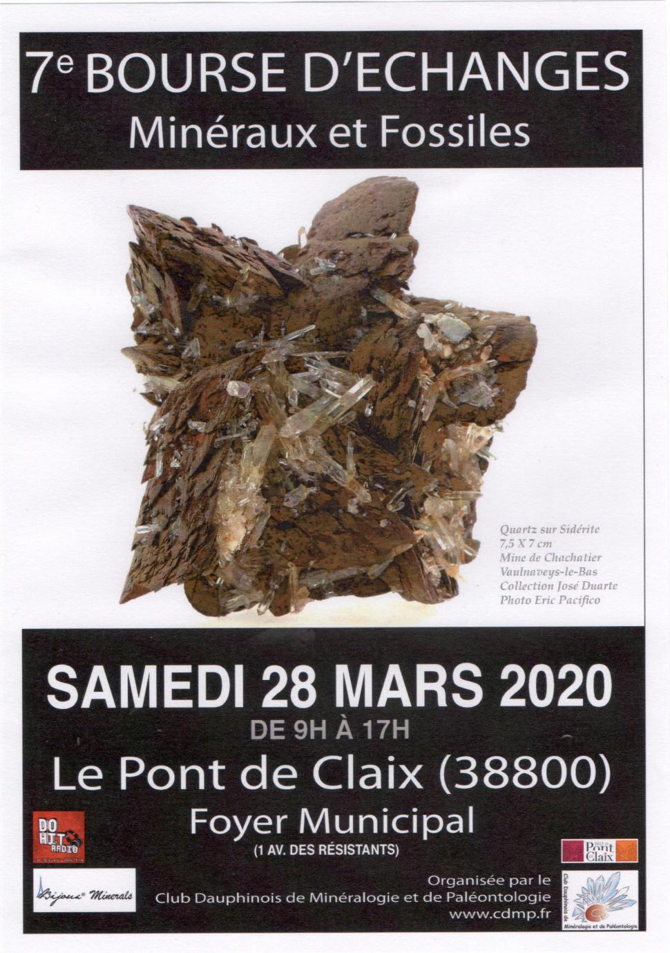 Bourse d'échanges minéraux et fossiles - ANNULE
