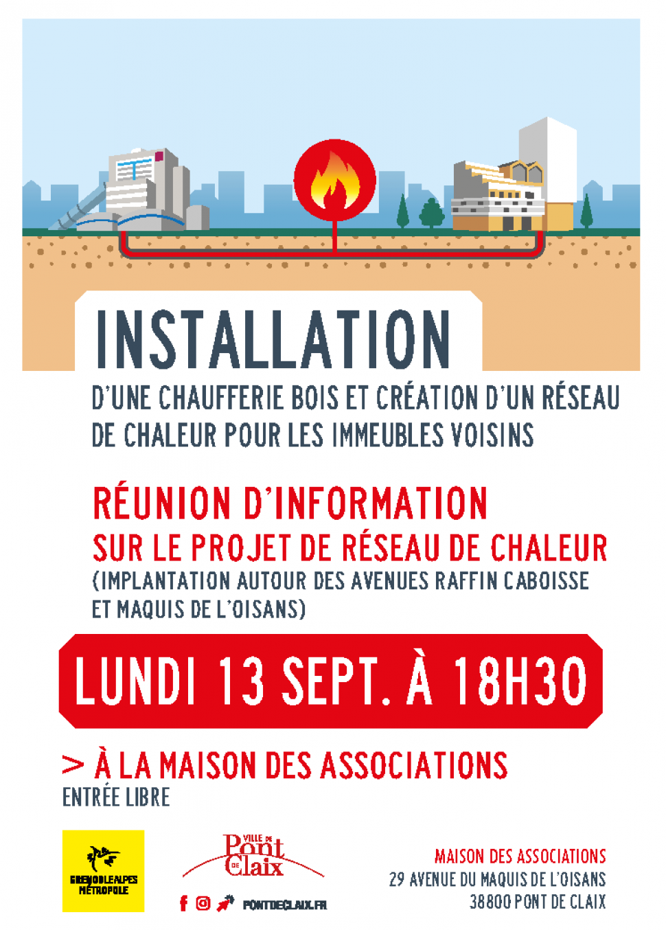Réunion d'information projet réseau de chaleur