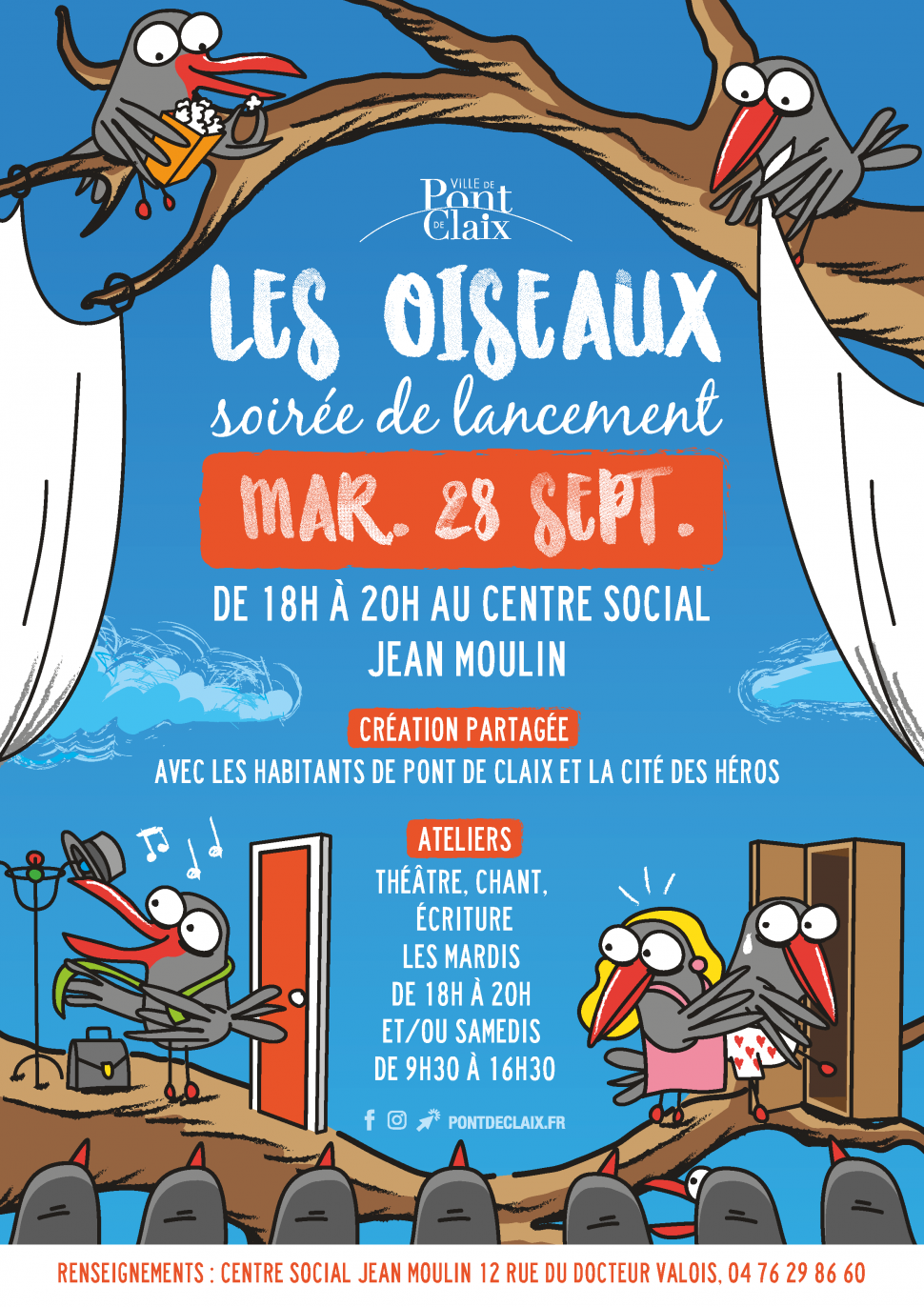 Les oiseaux - soirée de rentrée du Centre social Jean Moulin