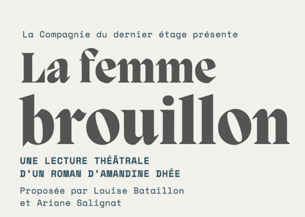 La femme brouillon, lecture théâtrale