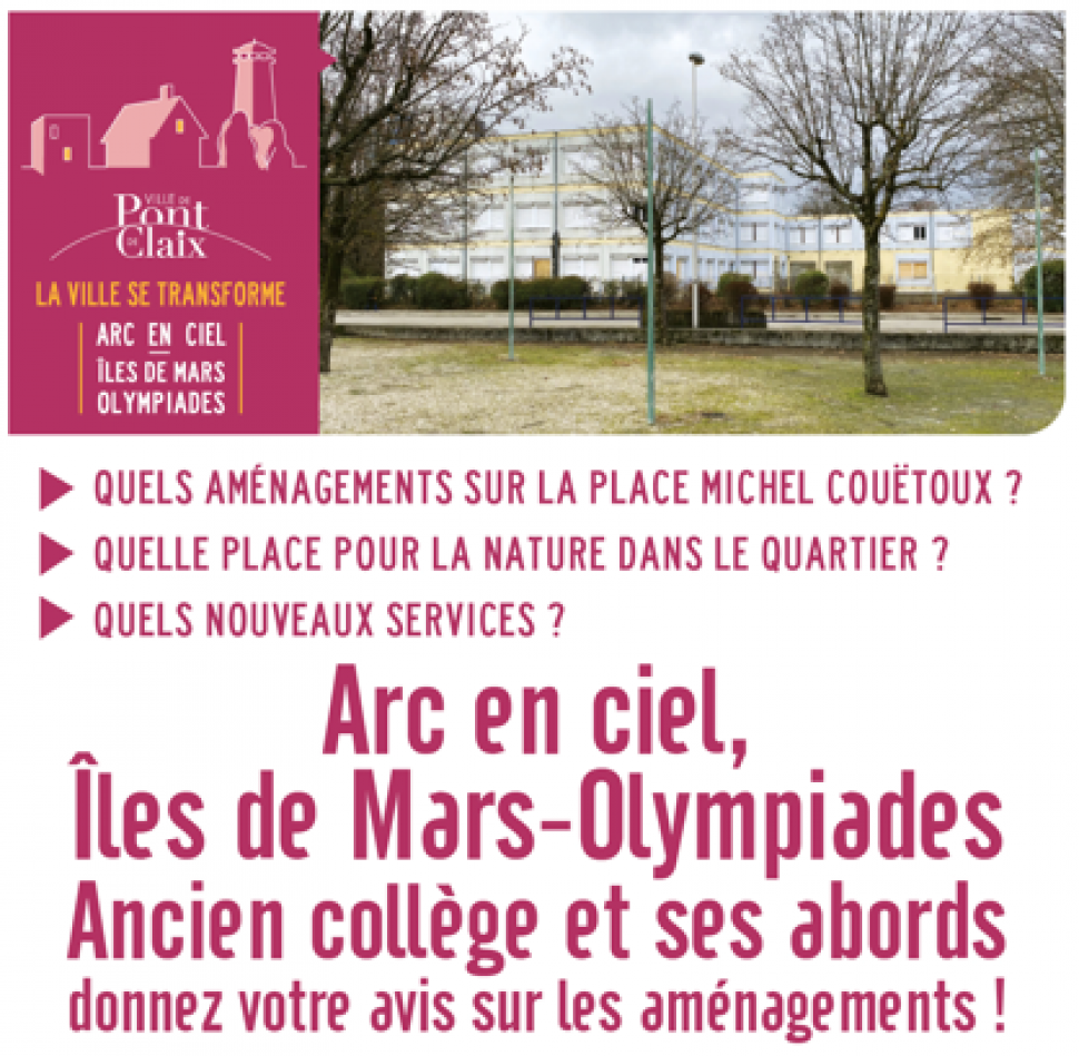 Aménagements Arc en ciel -  Îles de Mars - Olympiades : donnez votre avis !