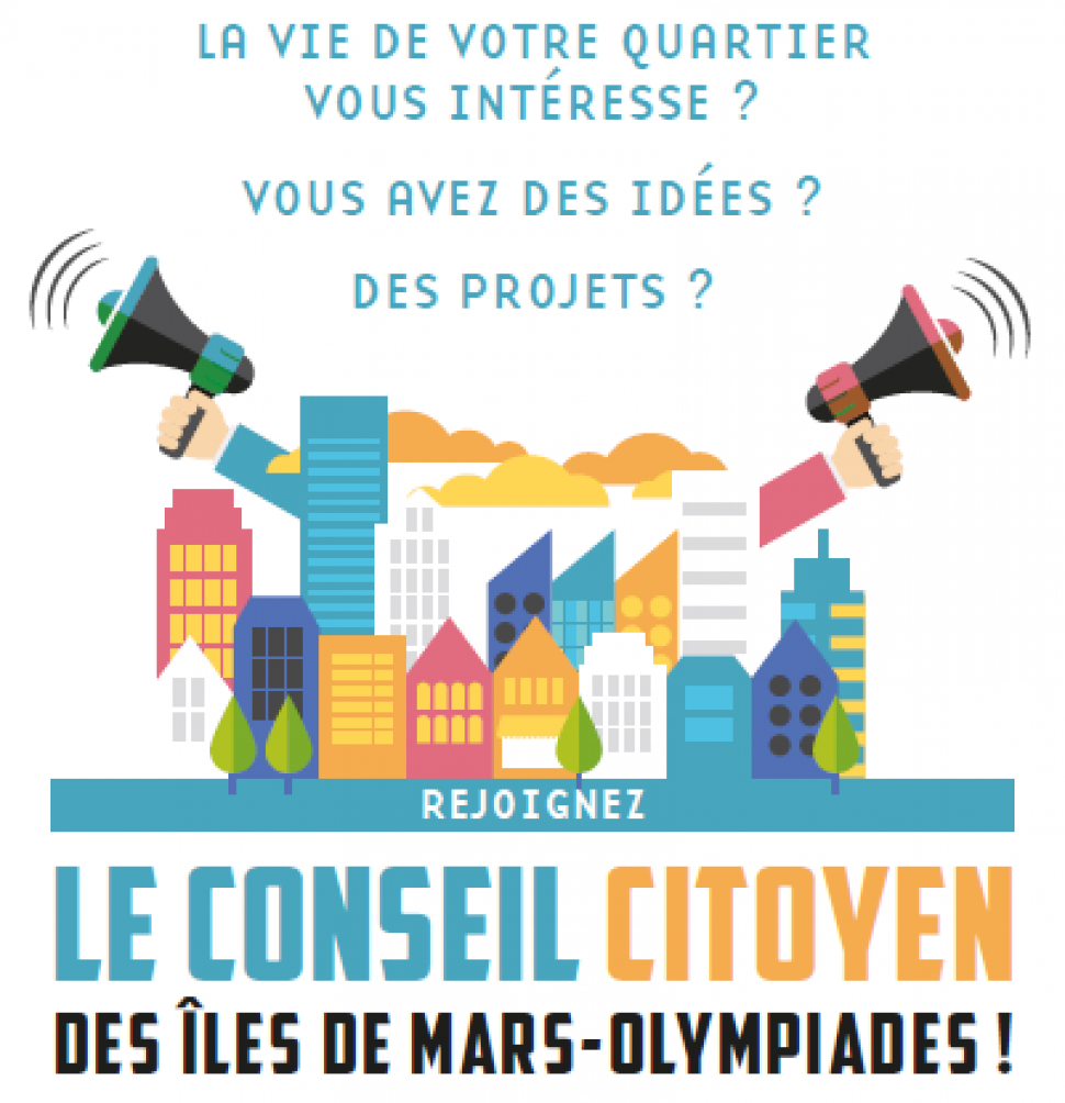 Rejoignez le conseil citoyen Îles de Mars - Olympiades
