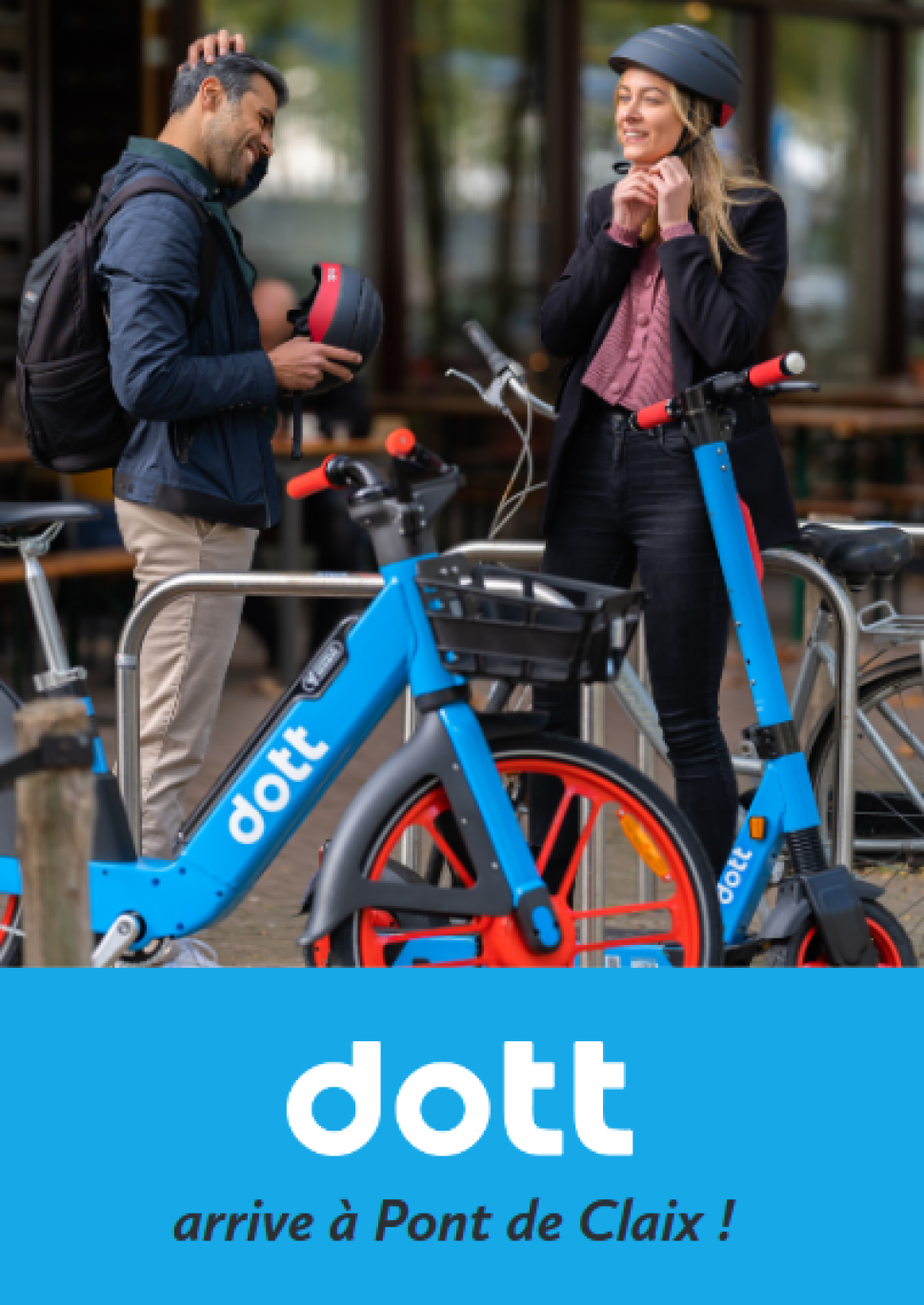 Inauguration Dott : trottinettes et vélos électriques en libre-service
