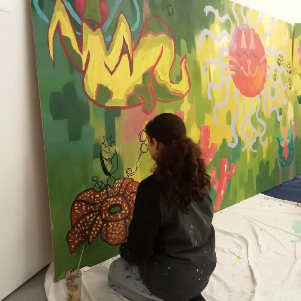 Inauguration de la fresque de l'Escale