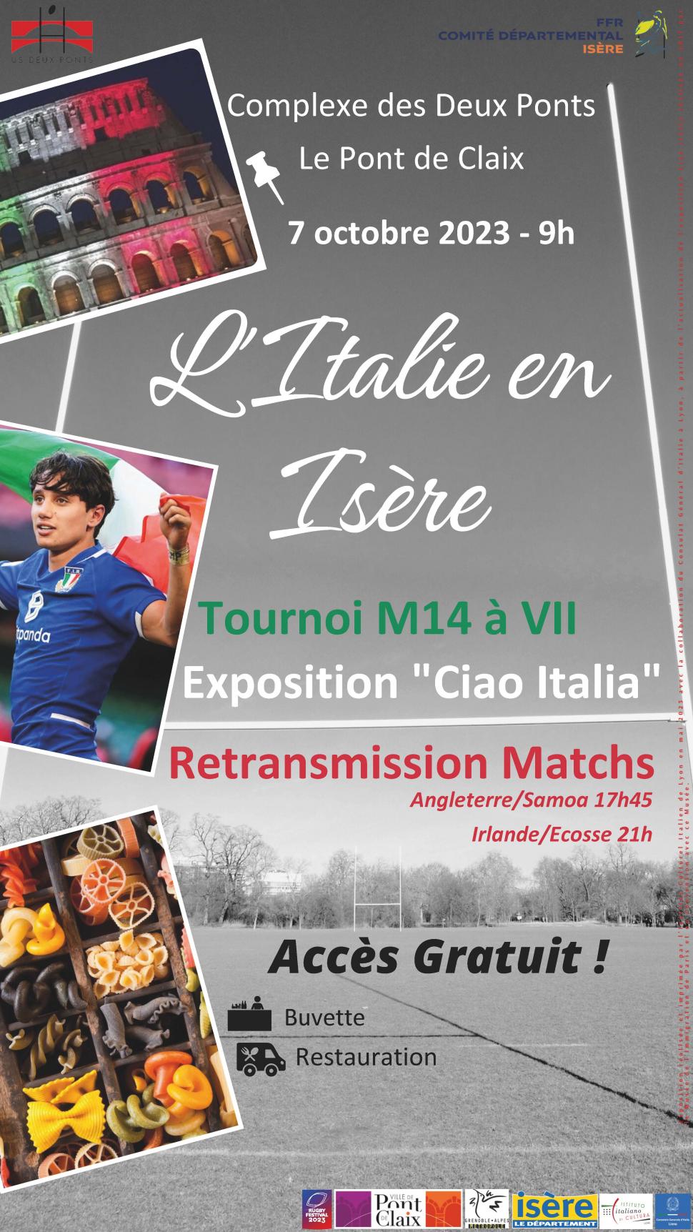 Journée Rugby : l'Italie en Isère