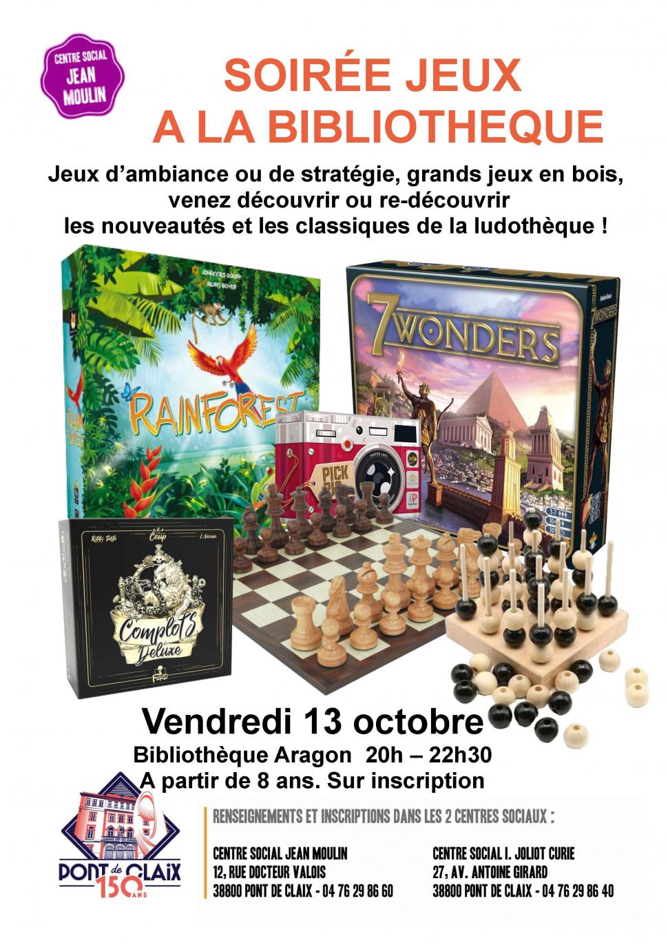 Soirée jeux à la bibliothèque