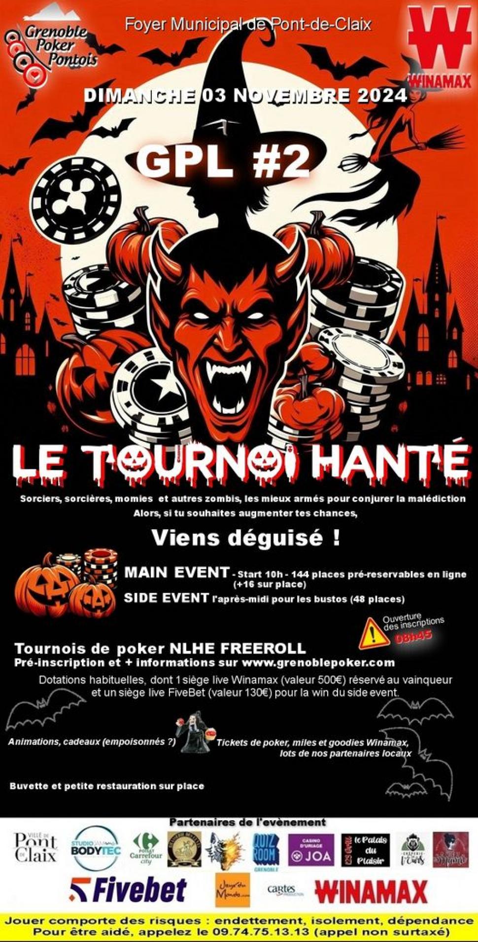 Tournoi Hanté du Grenoble Poker Pontois (GLP2)