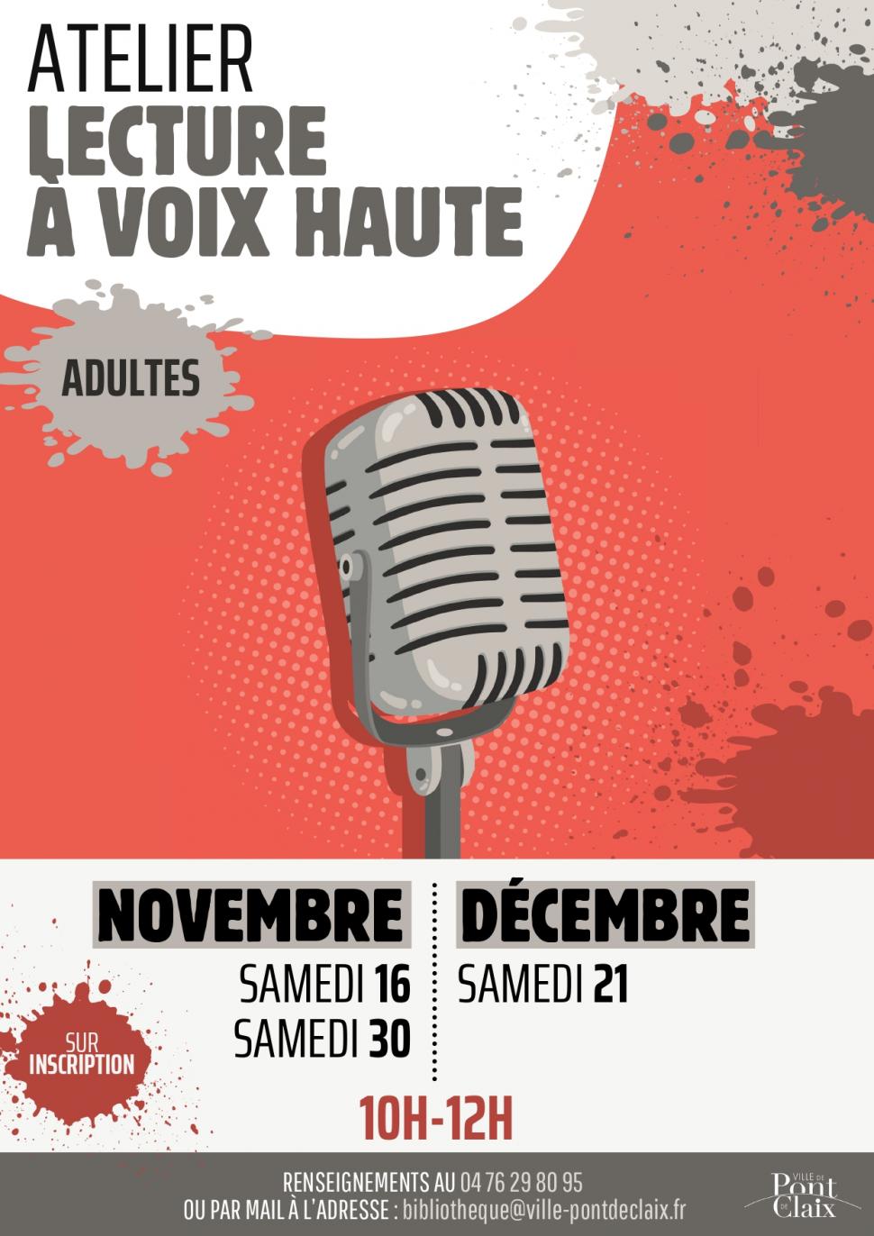 Ateliers de lecture à voix haute