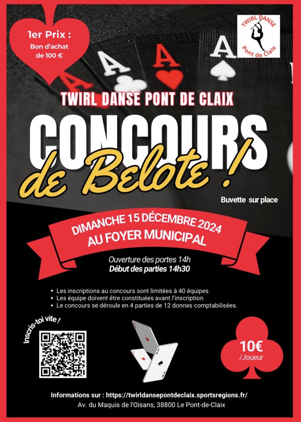 Concours de belote du Twirl Danse