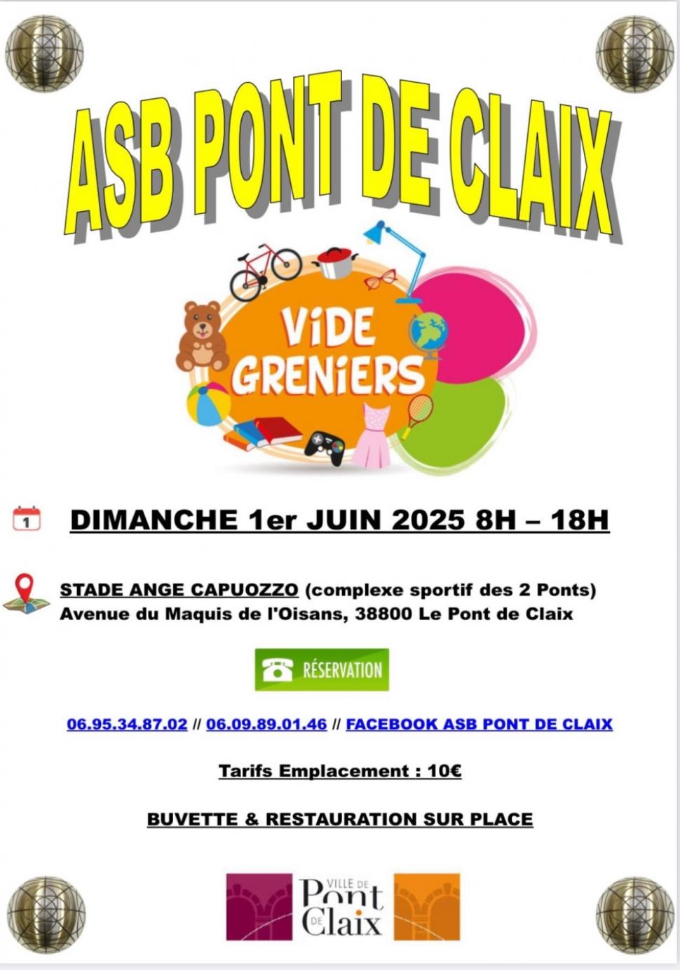 Vide-greniers de l'ASB Pont de Claix