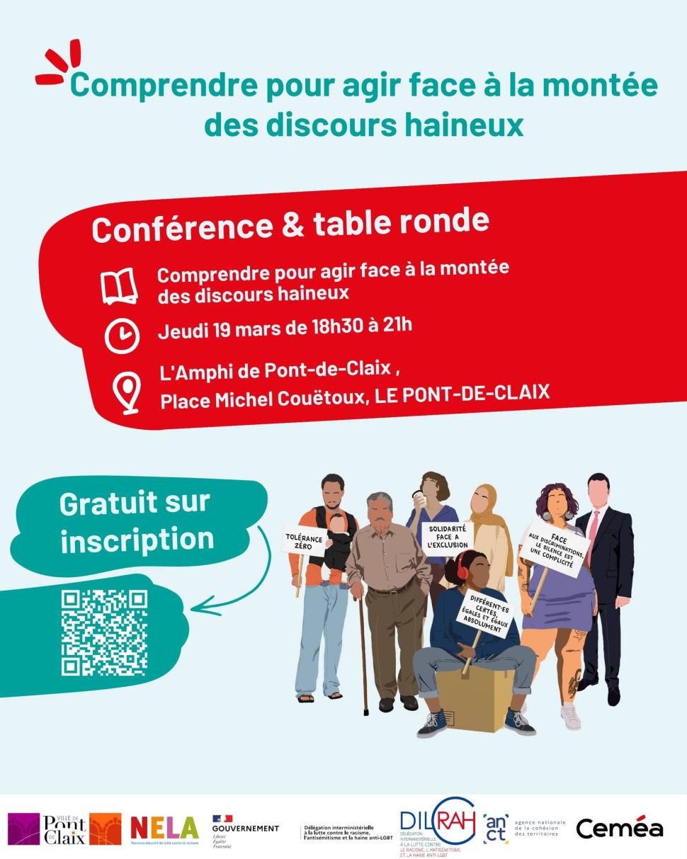 Conférence - Agir face à la montée des discours haineux