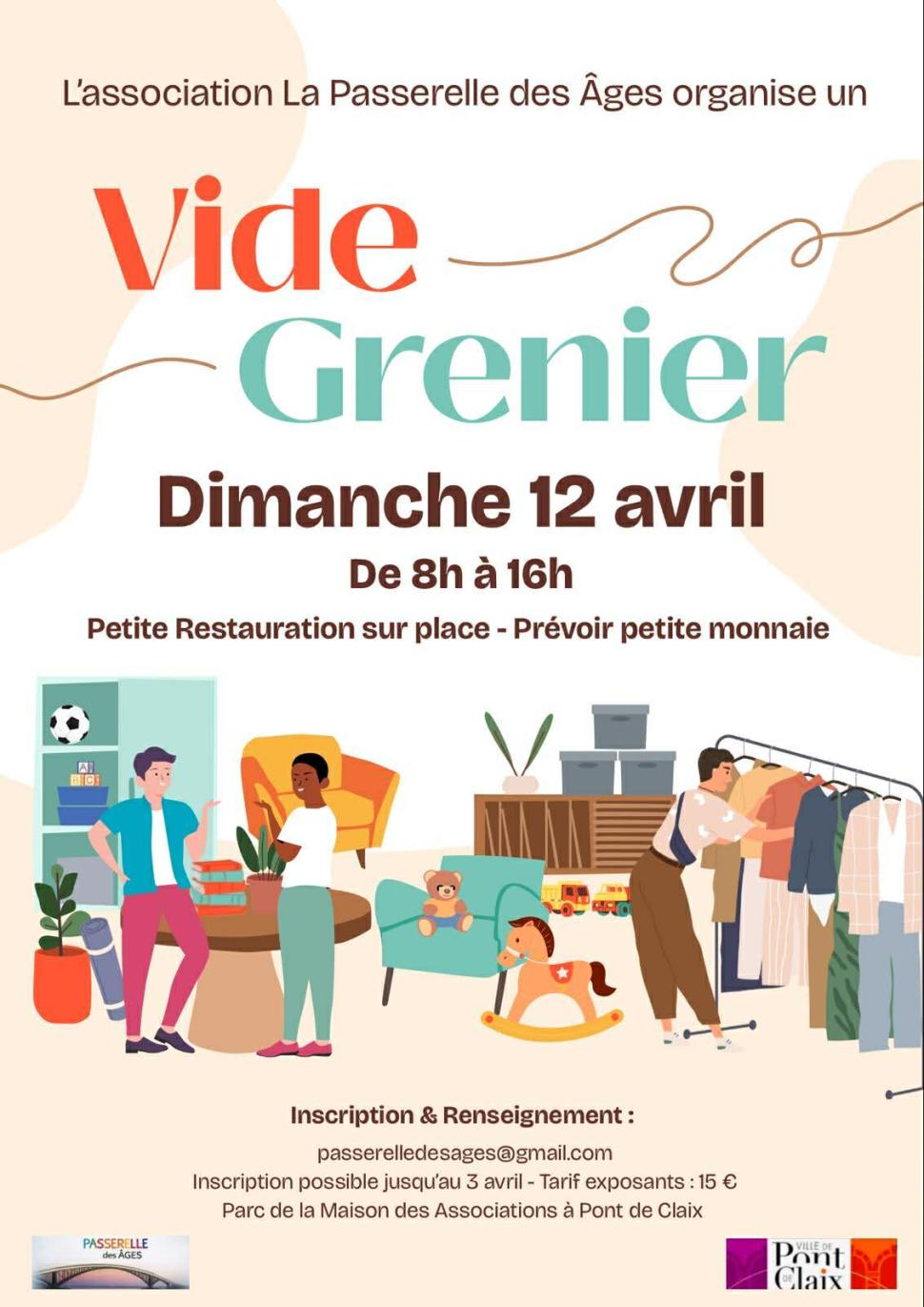 Vide-greniers de la Passerelle des âges