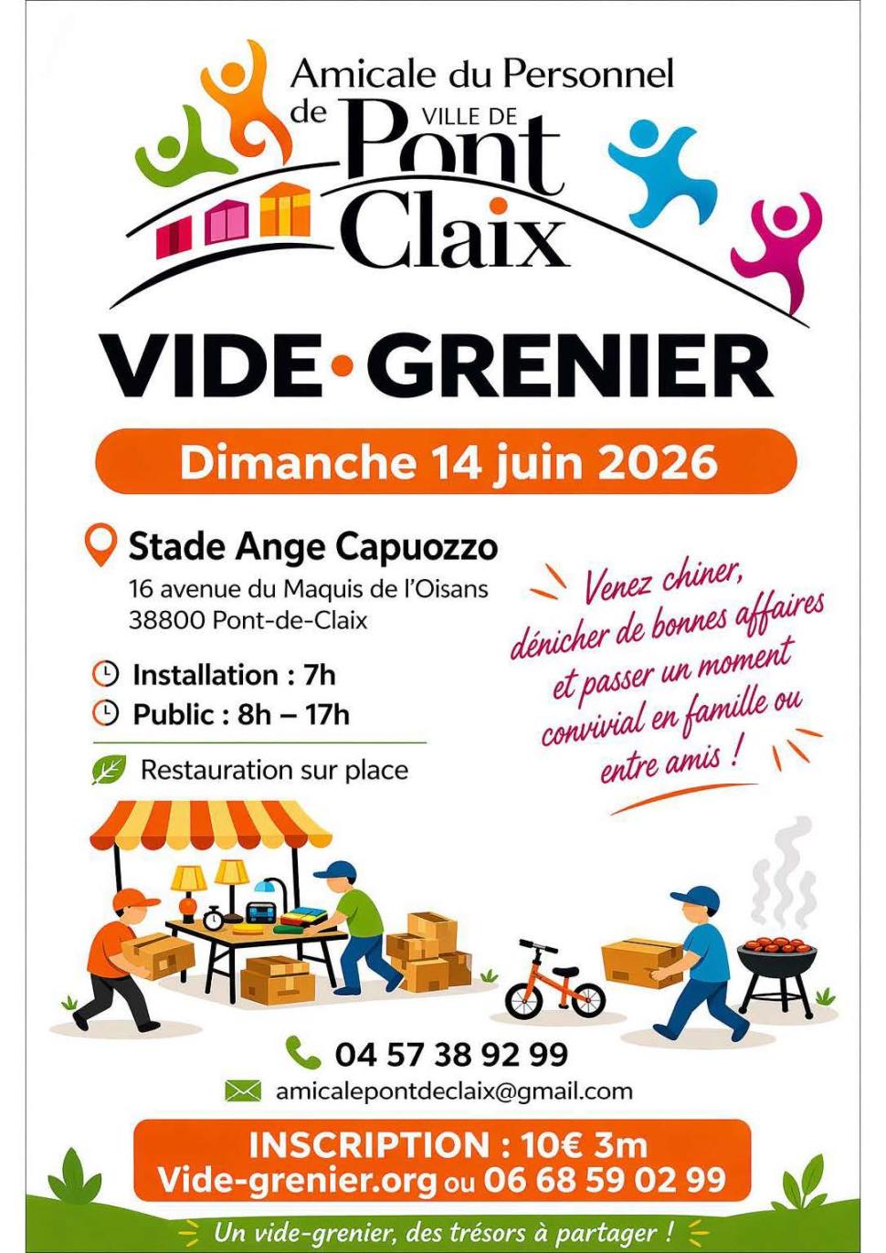 Vide-greniers de l'Amicale du personnel de Pont de Claix