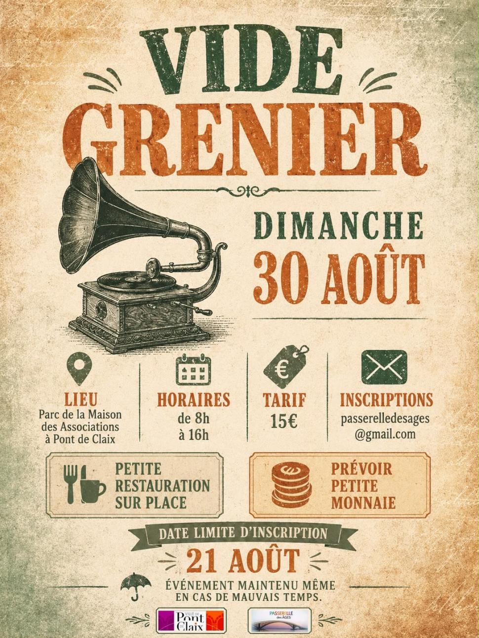Vide-greniers de la Passerelle des Âges